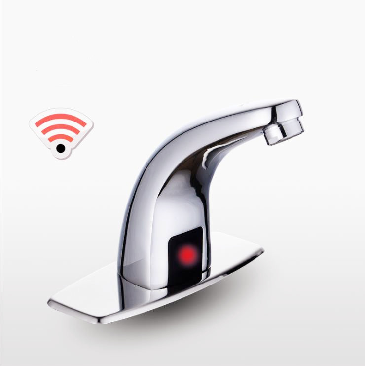 How does an infrared sensor faucet work